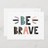 Wees moedig briefkaart (Voorkant / Achterkant)