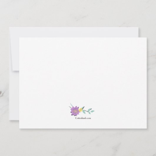 Wees moedig en goed Wenskaart (Achterkant)