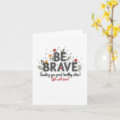 Wees moedig en goed Wenskaart Kaart (Gele Bloem)