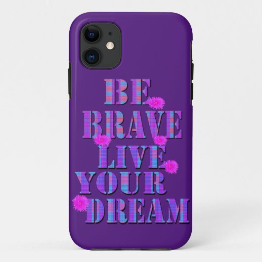 Wees moedig en leef je droom met Tartan Logo, Case-Mate iPhone Case (Achterkant)