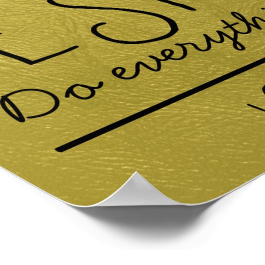 Wees moedig en sterk bijbel Poster (Hoek)