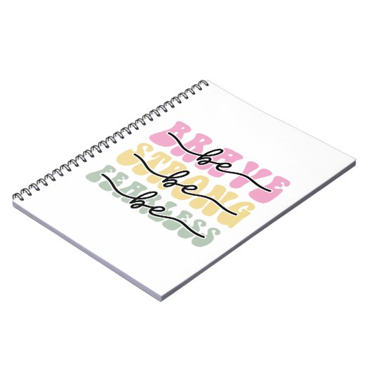 Wees moedig en wees onbevreesd notitieboek (Linkerzijde)