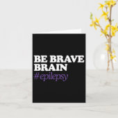 Wees moedig #epilepsie Bewustzijn november Kaart (Gele Bloem)