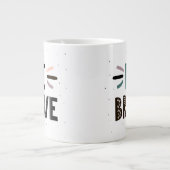 Wees moedig grote koffiekop (Voorkant)