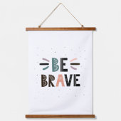 Wees moedig hangend wandkleed (Voorkant)