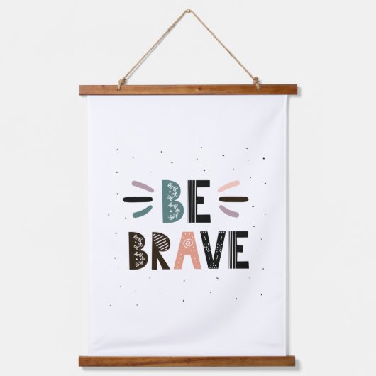 Wees moedig hangend wandkleed (Voorkant)