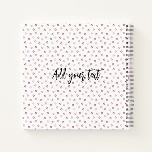 Wees moedig Husky puppy gepersonaliseerd Notitieboek (Achterkant)