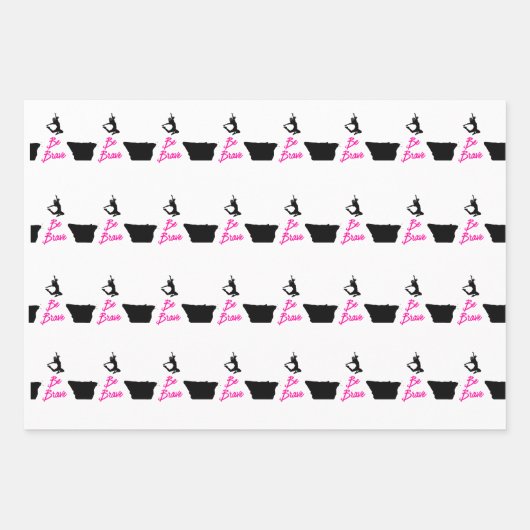 Wees moedig inpakpapier vel (Voorkant 3)