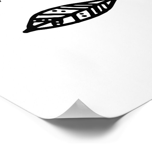 Wees moedig Kleine kinder afdrukposter Poster (Hoek)