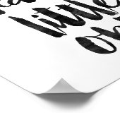 Wees moedig, kleine poster (Hoek)