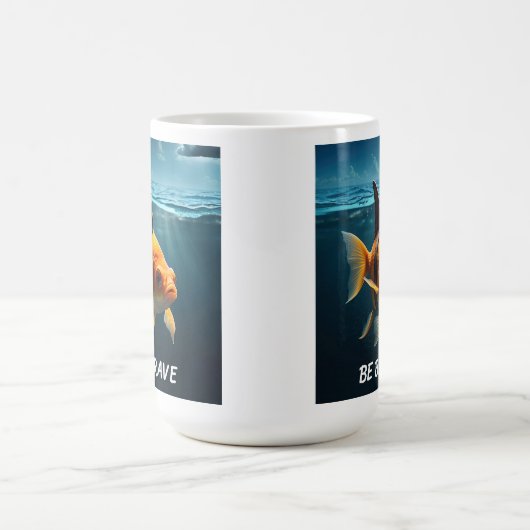 Wees moedig koffiemok (Center)