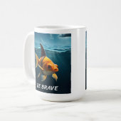 Wees moedig koffiemok (Voorkant links)