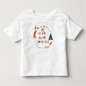 Wees moedig met fox kinder shirts (Voorkant)