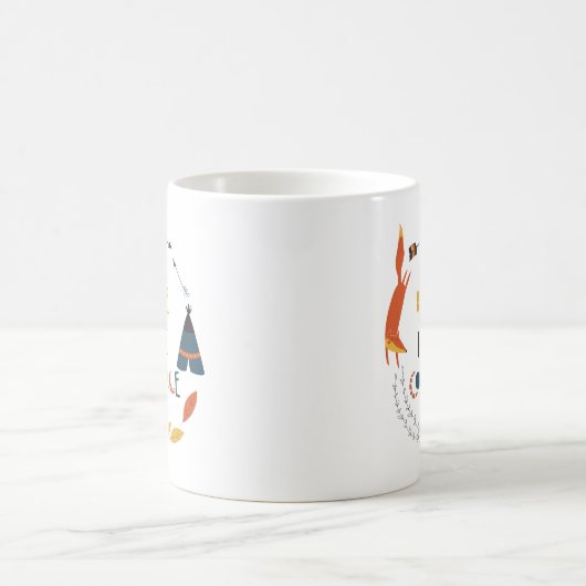 Wees moedig met fox koffiemok (Center)