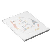 Wees moedig met fox notitieblok (Schuin)