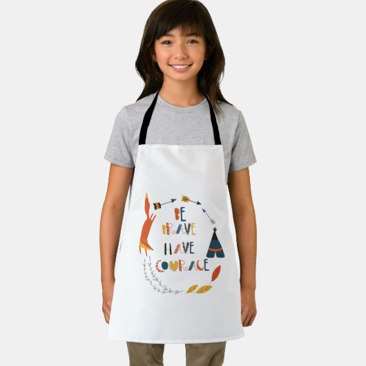 Wees moedig met fox schort (Insitu)