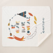 Wees moedig met fox sherpa deken (Voorkant (horizontaal))