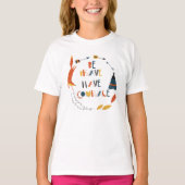 Wees moedig met fox t-shirt (Voorkant)