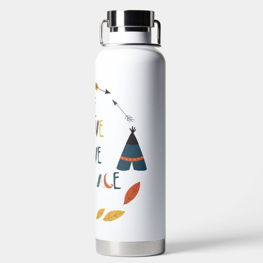 Wees moedig met fox waterfles (Achterkant)