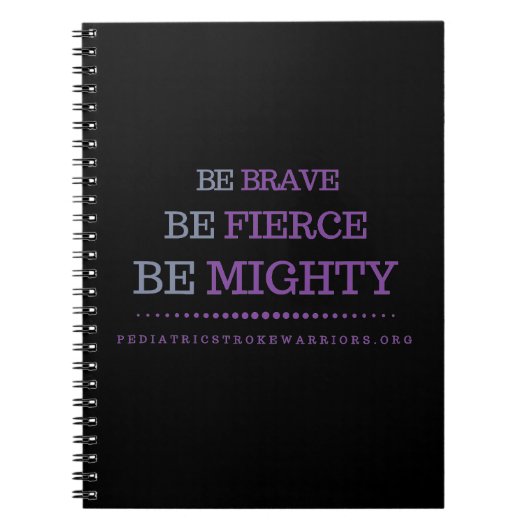 Wees moedig notebook notitieboek (Voorkant)