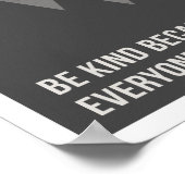 Wees moedig omdat 11-inch x14-inch art afdrukken poster (Hoek)