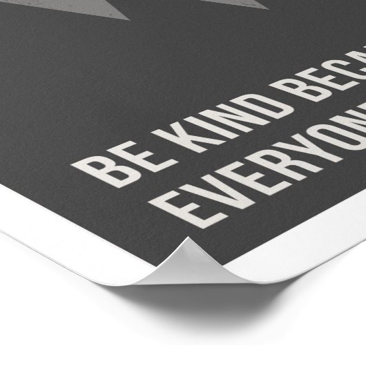 Wees moedig omdat 11-inch x14-inch art afdrukken poster (Hoek)