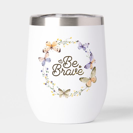 Wees moedig, Paarse gele vlinders met adem (Achterkant)