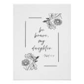 Wees moedig - Poster Print (Voorkant)