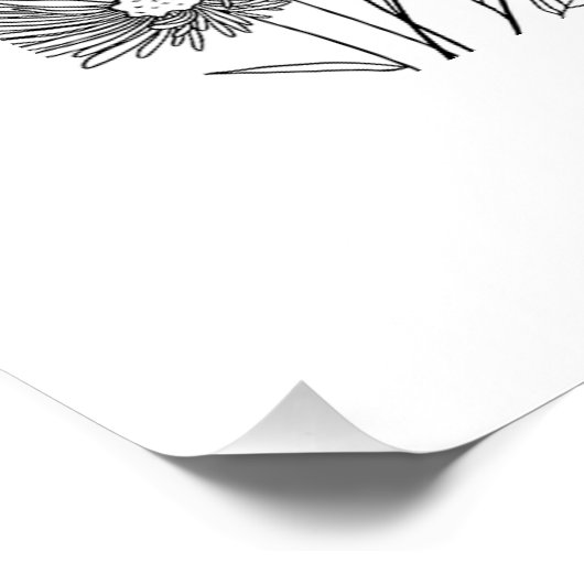 Wees moedig - Poster Print (Hoek)