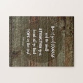 Wees Moedig - Psalm 31:24 Legpuzzel (Horizontaal)