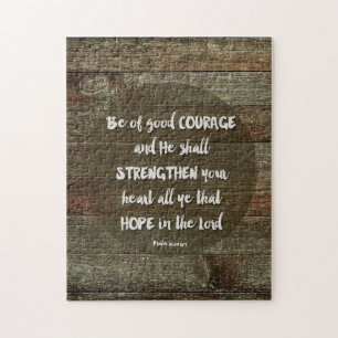 Wees Moedig - Psalm 31:24 Legpuzzel