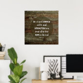 Wees Moedig - Psalm 31:24 Poster (Thuiskantoor)