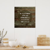 Wees Moedig - Psalm 31:24 Poster (Keuken)
