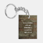 Wees Moedig - Psalm 31:24 Sleutelhanger (Voorkant Links)