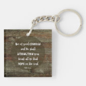 Wees Moedig - Psalm 31:24 Sleutelhanger (Achterkant)