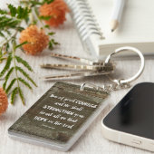 Wees Moedig - Psalm 31:24 Sleutelhanger (Voorkant Rechts)