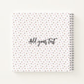 Wees moedig Pug Puppy Gepersonaliseerd Notitieboek (Achterkant)