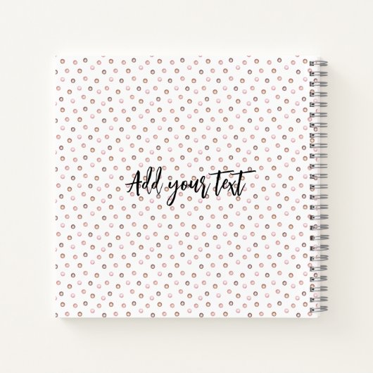 Wees moedig Pug Puppy Gepersonaliseerd Notitieboek (Achterkant)