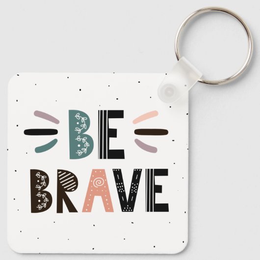 Wees moedig sleutelhanger (Achterkant)