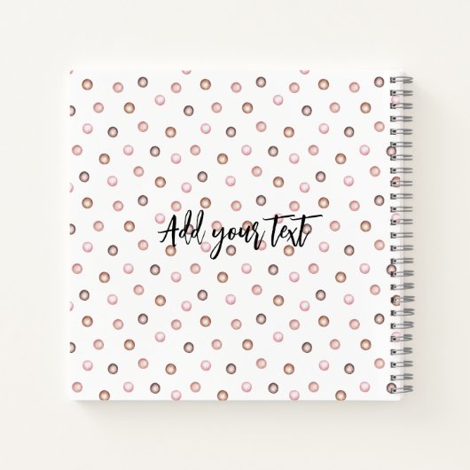 Wees moedig teckel puppy gepersonaliseerd notitieboek (Achterkant)