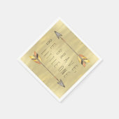 Wees moedig tribaal Baby shower Servetten (Hoek)