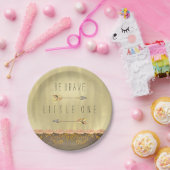 Wees moedig Tribal Arrow Baby shower Papieren Bordje (Feest)