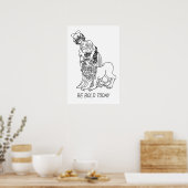 Wees moedig vandaag – Motivatie Poster (Keuken)