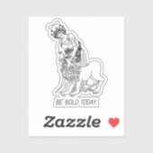 Wees moedig vandaag – Sticker (Vel)