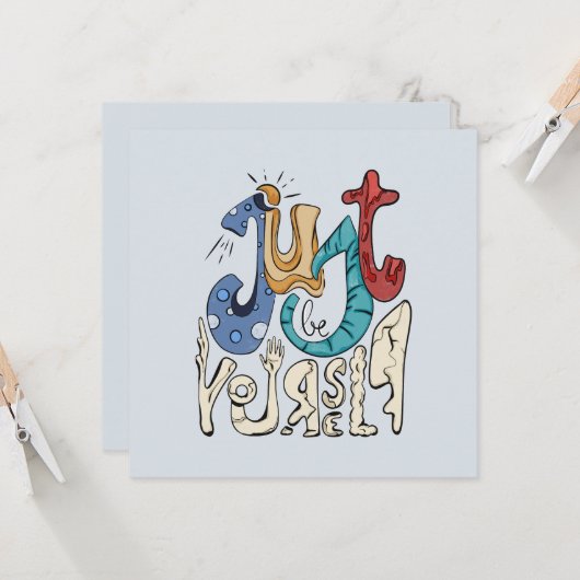 Wees moedig, wees jezelf: wees jezelf (Voorkant / Achterkant in situ)