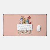 Wees moedig, wees jezelf: wees jezelf bureaumat (Keyboard & Muis)