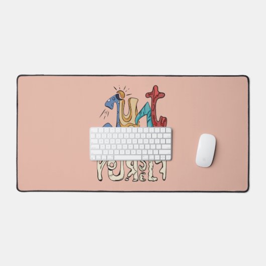 Wees moedig, wees jezelf: wees jezelf bureaumat (Keyboard & Muis)