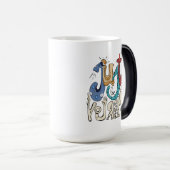 Wees moedig, wees jezelf: wees jezelf magische mok (Voorkant rechts)