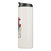 Wees moedig, wees jezelf: wees jezelf - Motivatie Thermosbeker (Geroteerd rechts)