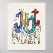 Wees moedig, wees jezelf: wees jezelf poster (Voorkant)